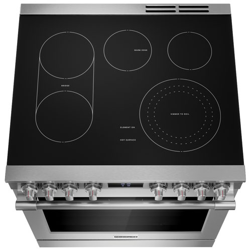 Frigidaire Pro 30" 6.2 Cu. Ft. True Convection 5-Element Electric Air Fry Range (PCFE308CAF) - Stainless