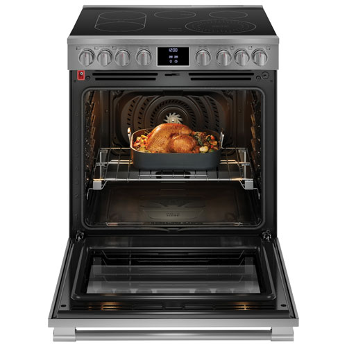 Frigidaire Pro 30" 6.2 Cu. Ft. True Convection 5-Element Electric Air Fry Range (PCFE308CAF) - Stainless