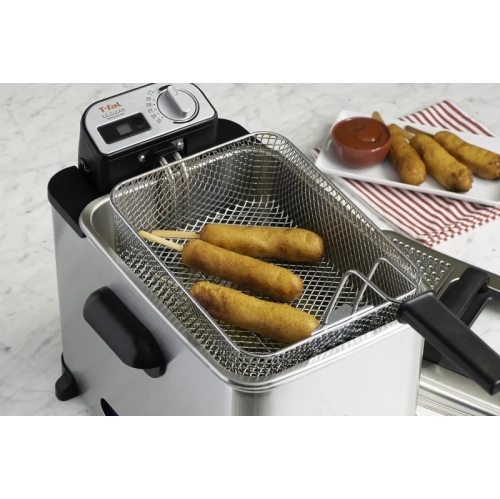Ultimate EZ Clean Deep Fryer - 3.5L Stainless Steel Friteuse with Automatic Oil Filter Basket - Silver