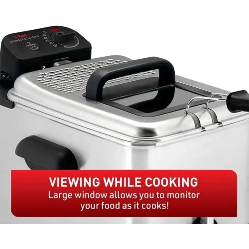 Ultimate EZ Clean Deep Fryer - 3.5L Stainless Steel Friteuse with Automatic Oil Filter Basket - Silver