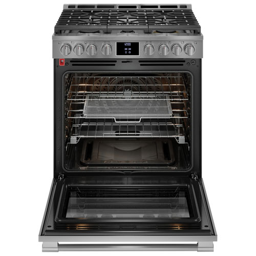 Frigidaire Pro 30" 6.0 Cu. Ft. True Convection 6-Burner Gas Air Fry Range - Stainless