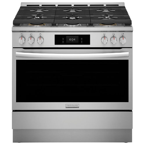Frigidaire Gallery 36" 4.6 Cu. Ft. True Convection 6-Burner Gas Air Fry Range (GCFG3661AF) - Stainless