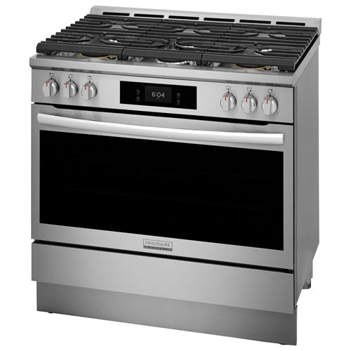 Frigidaire Gallery 36" 4.6 Cu. Ft. True Convection 6-Burner Gas Air Fry Range (GCFG3661AF) - Stainless