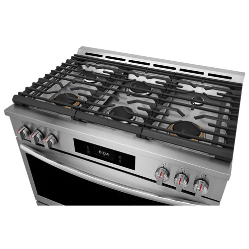 Frigidaire Gallery 36" 4.6 Cu. Ft. True Convection 6-Burner Gas Air Fry Range (GCFG3661AF) - Stainless