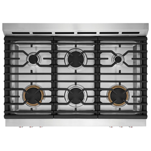 Frigidaire Gallery 36" 4.6 Cu. Ft. True Convection 6-Burner Gas Air Fry Range (GCFG3661AF) - Stainless