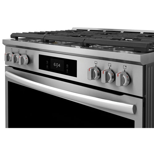 Frigidaire Gallery 36" 4.6 Cu. Ft. True Convection 6-Burner Gas Air Fry Range (GCFG3661AF) - Stainless