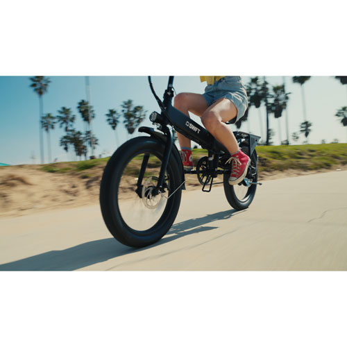 SWFT F.X 500W Foldable Electric City Bike with up to 40km Battery Range - Black - Only at Best Buy