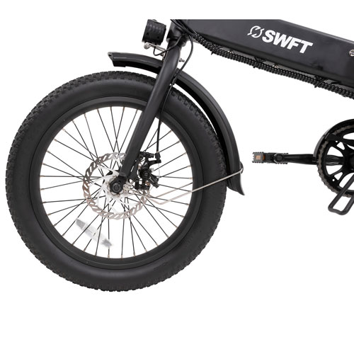 SWFT F.X 500W Foldable Electric City Bike with up to 40km Battery Range - Black - Only at Best Buy