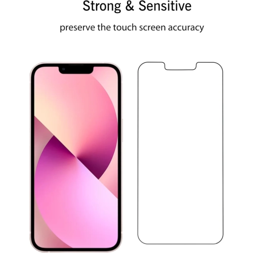Améliorez la protection avec cet ensemble de 3 protecteurs d'écran en verre trempé pour iPhone 16E SE 4 2025/14/13/13 Pro [6,1&nbsp;po] - Design