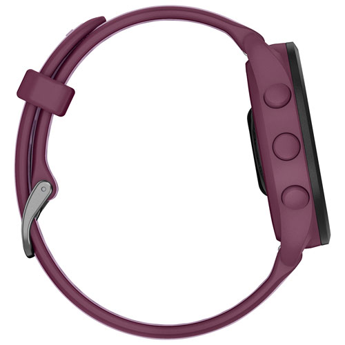 Montre intelligente Bluetooth de 45 mm Forerunner 165 Music de Garmin pour la course - Moyen/Grand - Baie/Lilas