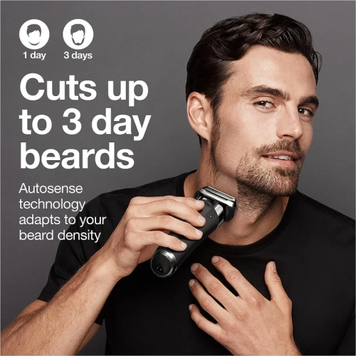 Braun Series 9 9376cc Latest Generation Electric Shaver - Rechargeable & Cordless Razor for Men with Clean&Charge Station and Fabric Travel Case