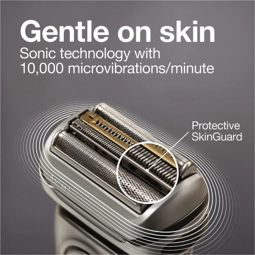 Braun Series 9 9376cc Latest Generation Electric Shaver - Rechargeable & Cordless Razor for Men with Clean&Charge Station and Fabric Travel Case