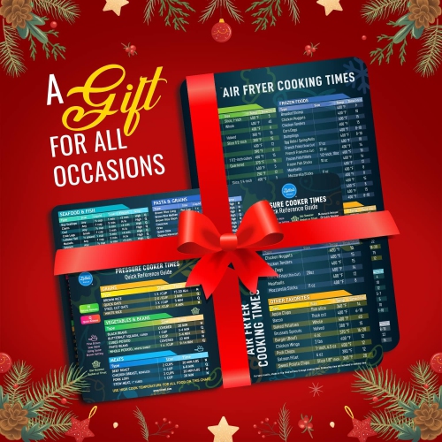 Air Fryer & Pressure Cooker Magnetic Cheat Sheet Set, Air Fryer Accessories Cook Times, Instapot Accessory Magnet Sheet Quick Reference Guide for