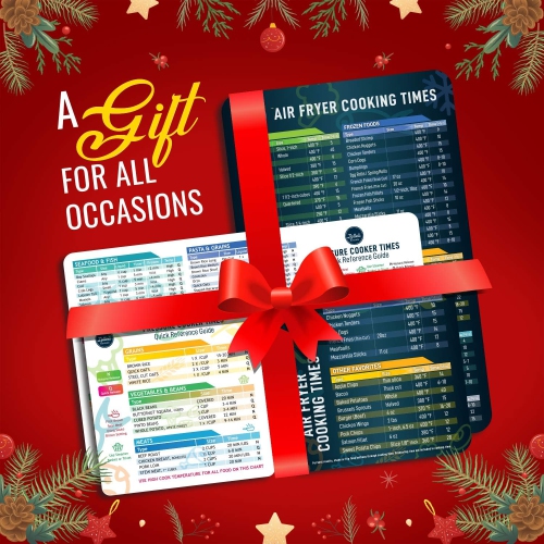 Air Fryer & Pressure Cooker Magnetic Cheat Sheet Set, Air Fryer Accessories Cook Times, Instapot Accessory Magnet Sheet Quick Reference Guide for