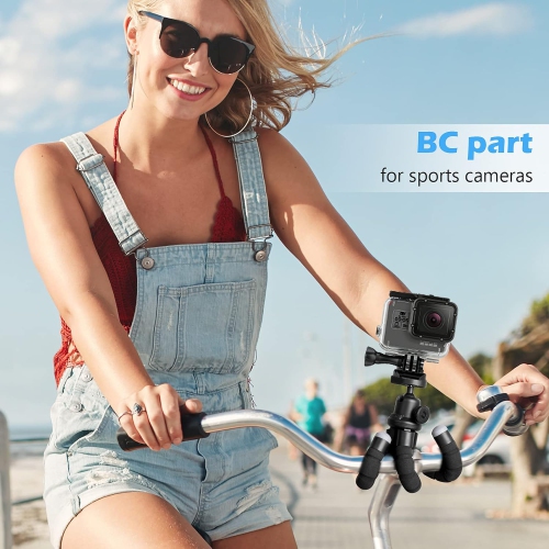 Phone Tripod, Portable and Flexible Tripod with Wireless Remote and Universal Clip, Compatible with All Cell Phones/Cameras, Tripod Stand for