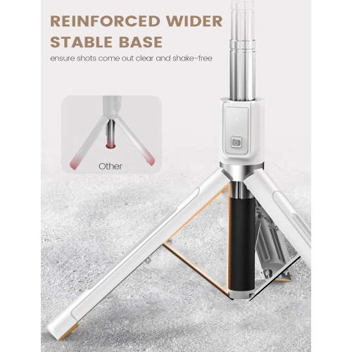 50”Portable Travel Selfie Stick Tripod with Remote, Wireless Selfie Stick Phone Tripod Stand for Cell Phone Compatible with 4-7" iPhone Android