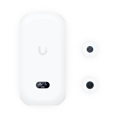Ubiquiti UniFi Protect 4K AI PoE Camera with Interchangeable Wide Angle and Fisheye Lenses - White