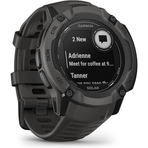 Garmin Instinct 2X Solar, Rugged GPS Smartwatch, Built-in Flashlight, Solar Charging Capability, Multi-Band GNSS, Graphite by GARMIN - Refurbished condition - Image 2