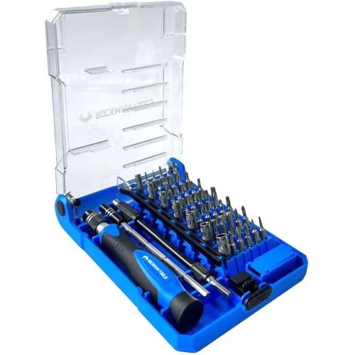 Screwdriver, Rockman Tools Basics 45 PCS Precision Screwdriver Bit Set- 1PC Precision Bits Driver, 1PC 120mm Precision Magnetic Holder, 1PC 120mm