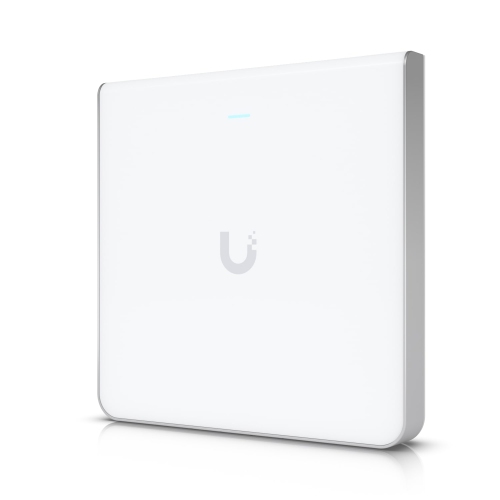 Ubiquiti Wall-Mount WiFi6 AP 2.5 GbE, Built-in POE Switch, 10.2 Gbps OTA, 600+ Client Capacity - White