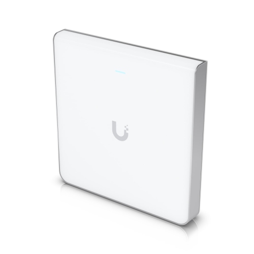 Ubiquiti Wall-Mount WiFi6 AP 2.5 GbE, Built-in POE Switch, 10.2 Gbps OTA, 600+ Client Capacity - White