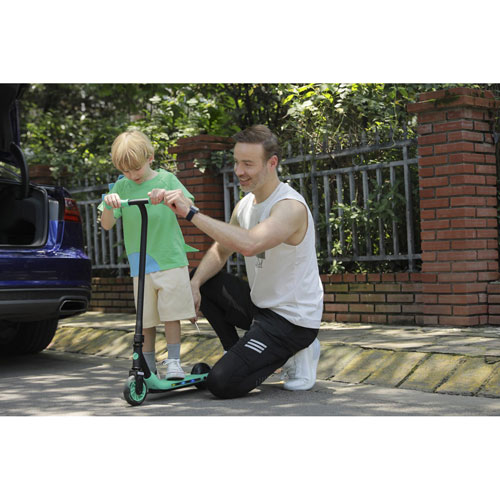 Refurbished (Excellent) - Segway Ninebot eKickScooter ZING A6 Kid's Electric Scooter (80W Motor / 5km Range / 12km/h Top Speed) - Green/Grey