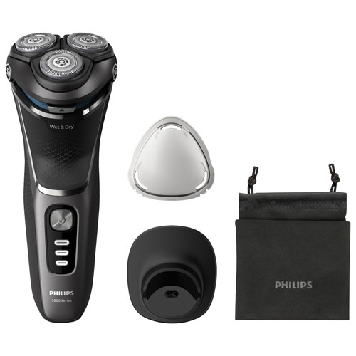 Philips Series 3300 Wet & Dry Electric Shaver - Dark Black