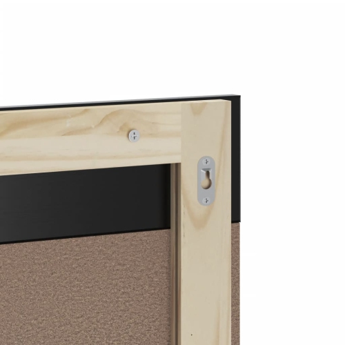 vidaXL Bathroom Mirror with Shelf BERG Black 60x12x70 cm Solid Wood