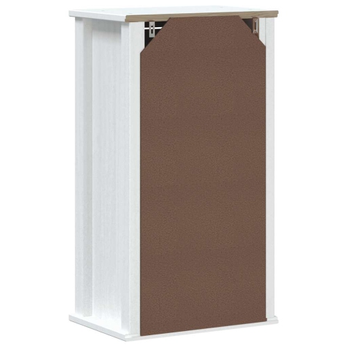 vidaXL Bathroom Wall Cabinet "BERG", Solid Wood Pine, Wall Mounted Cabinet with Metal Handle