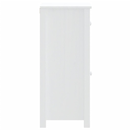 vidaXL Bathroom Cabinet BERG White 40x34x80 cm Solid Wood Pine