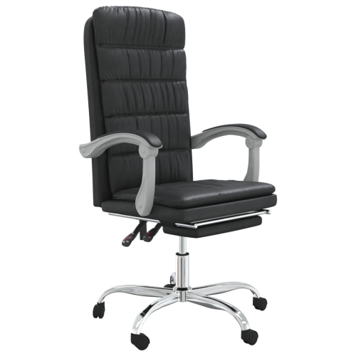 VIDAXL  Reclining Office Chair Faux Leather In Black