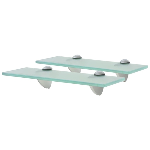 VIDAXL  Floating Shelves 2 PCs Glass 30X20 Cm 8 Mm