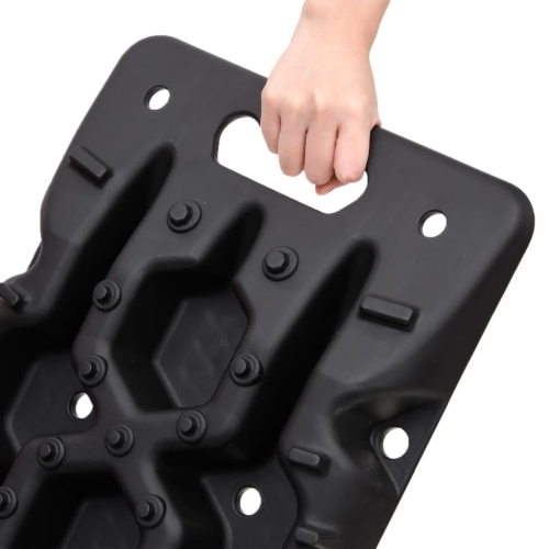 vidaXL Traction Boards 2 pcs Black 107x31x7 cm Nylon