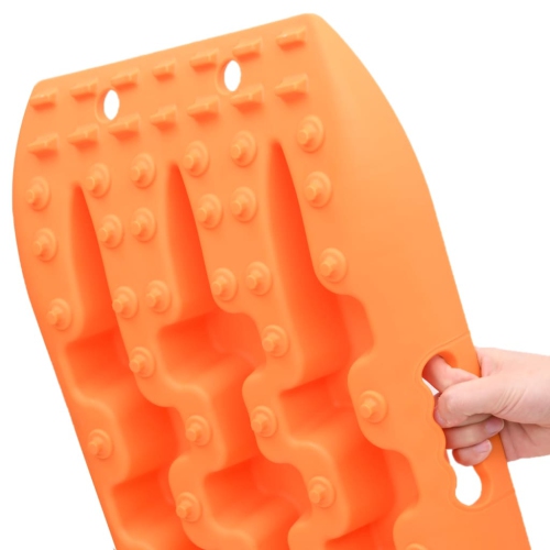 vidaXL Traction Boards 2 pcs Orange 106x30.5x7 cm Nylon