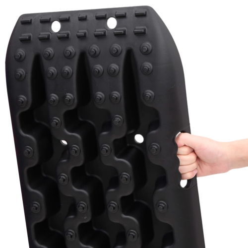 vidaXL Traction Boards 2 pcs Black 106x30.5x7 cm Nylon