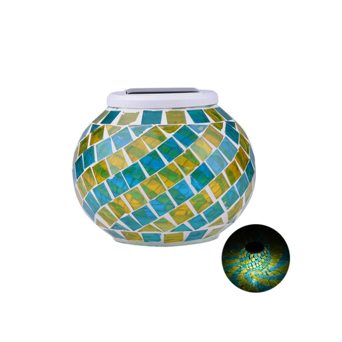 Bonsai Bright Solar Colorful Glass LED Light - Stainless Steel