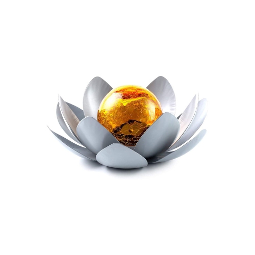 Bonsai Bright Solar Lotus Lamp Garden Decor Warm White Night Light