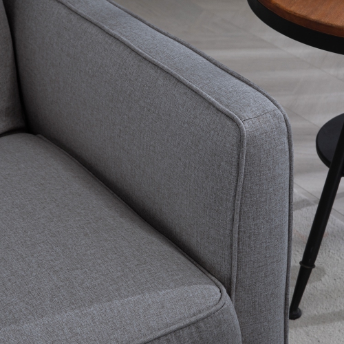 HOMCOM Convertible Sofa Bed with Adjustable Back, Button Tufted Sleeper Sofa Bed Couch with Wood Legs for Living Room, Guest Room, Apartment,