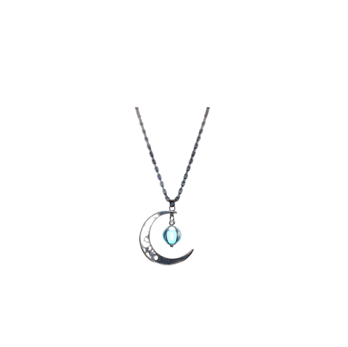 Bonsai Bright Glow In The Dark Moonstone Necklace