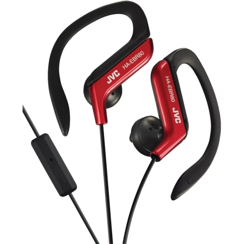 JVC AMERICA  Jvc Ha-Ebr80-R Sport Clip Earphones With Microphone (Red) [Headphones]