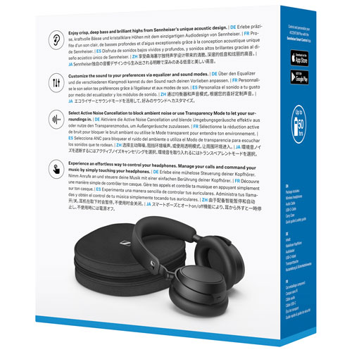 Casque d'écoute Bluetooth à suppression du bruit ACCENTUM Plus de Sennheiser - Noir