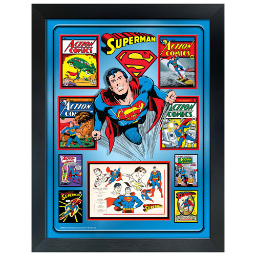 Frameworth Superman Framed Comic Collage