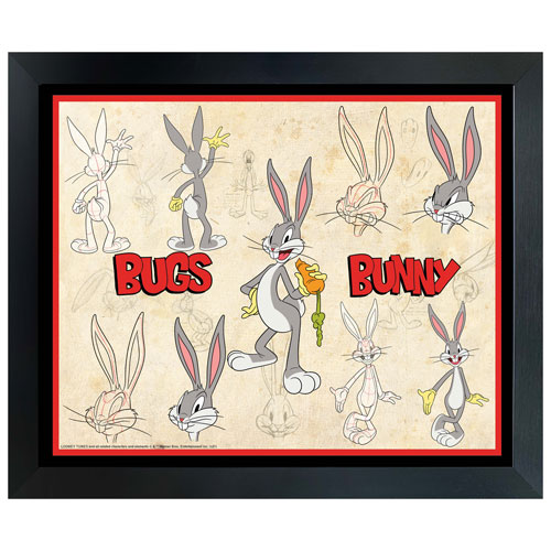 Frameworth Bugs Bunny Sketches Framed Collage