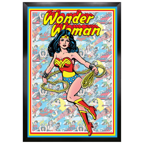 Frameworth Wonder Women Comic Framed Collage