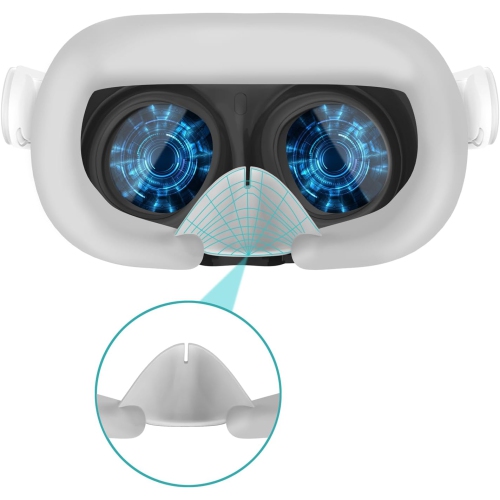 Protective Cover for Oculus/Meta Quest 3 Accessories, Silicone Controllers Grip Cover Protector, Soft Shell Skin with Face Cover and Lens Cover by