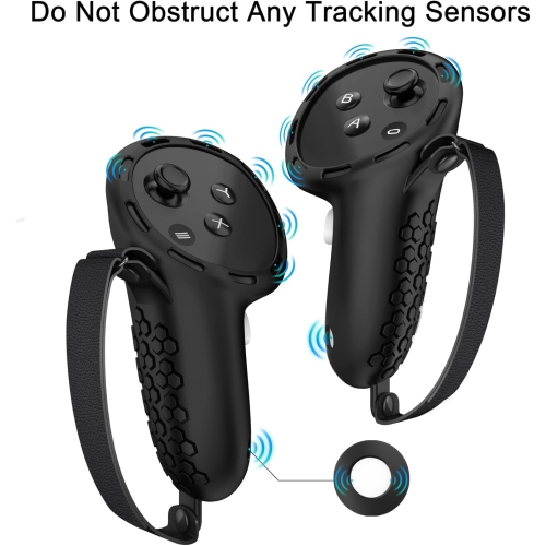 Étui protecteur pour accessoires Oculus/Meta Quest 3, protecteur de couvercle de manette en silicone, habillage souple avec couvre-visage et