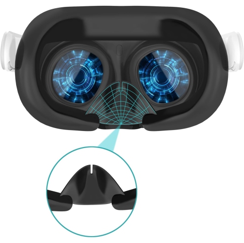 Étui protecteur pour accessoires Oculus/Meta Quest 3, protecteur de couvercle de manette en silicone, habillage souple avec couvre-visage et