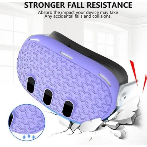 Silicone Protective Cover Shell Case for Meta Quest 3 VR Headset Head Face Cover Eye Pad Handle Grip Button Cap VR Accessories