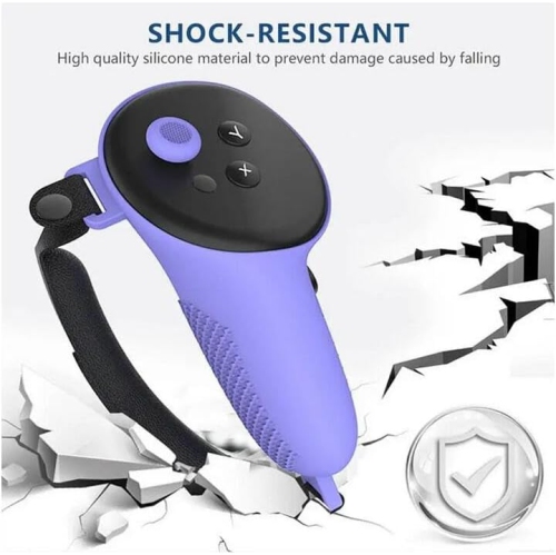 Silicone Protective Cover Shell Case for Meta Quest 3 VR Headset Head Face Cover Eye Pad Handle Grip Button Cap VR Accessories