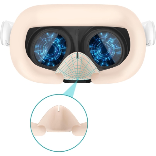 Étui protecteur pour accessoires Oculus/Meta Quest 3, protecteur de couvercle de manette en silicone, habillage souple avec couvre-visage et